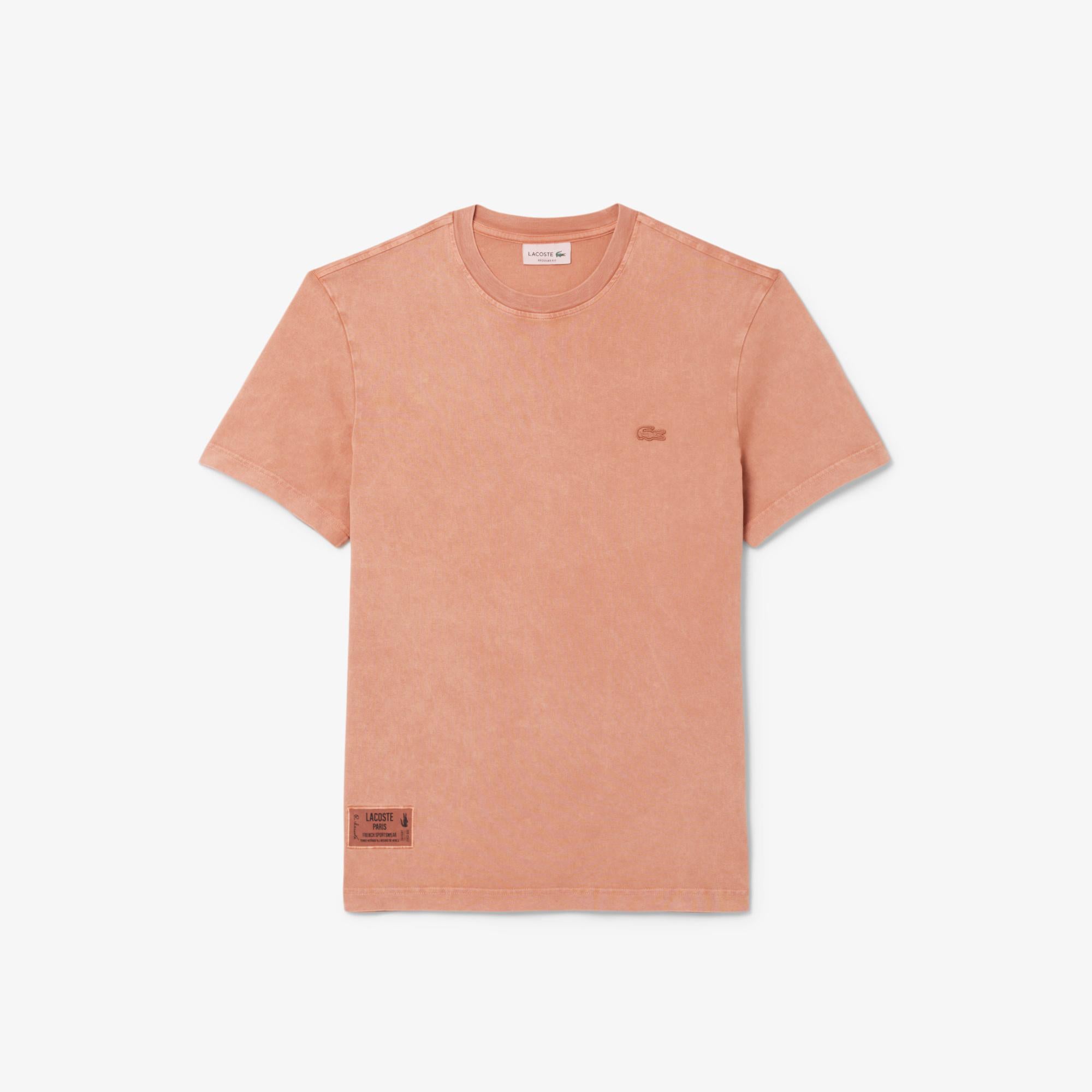 T-shirt in jersey effetto lavato TH9894 I1K LACOSTE 