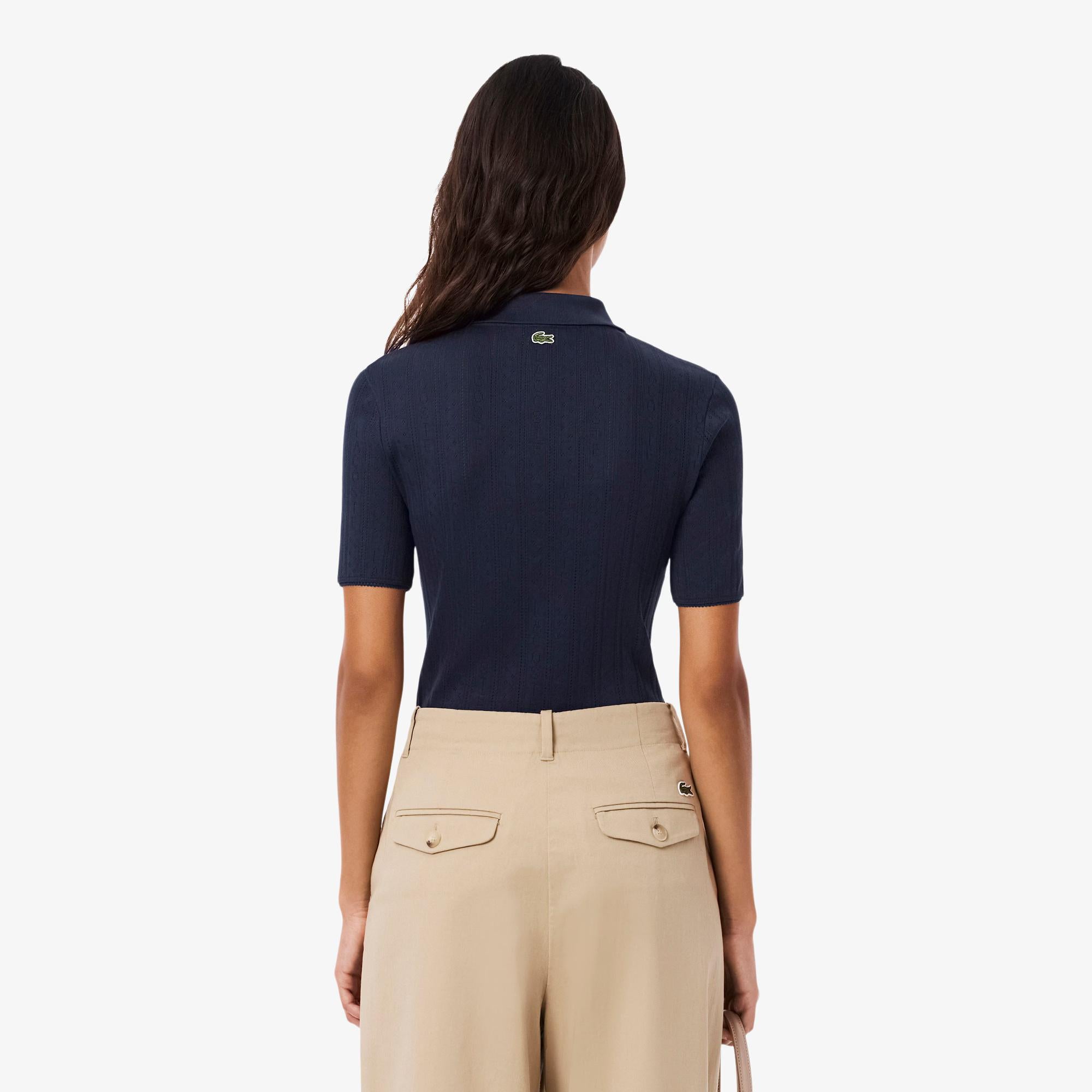 Polo slim fit pointelle brandizzata L.12 DF5296 166 LACOSTE 