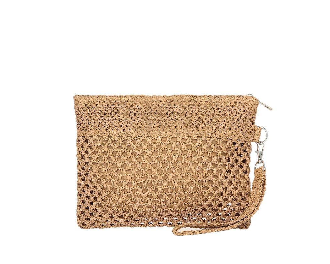 Mini pochette in rafia MA26SW0055 LB ME FUI 