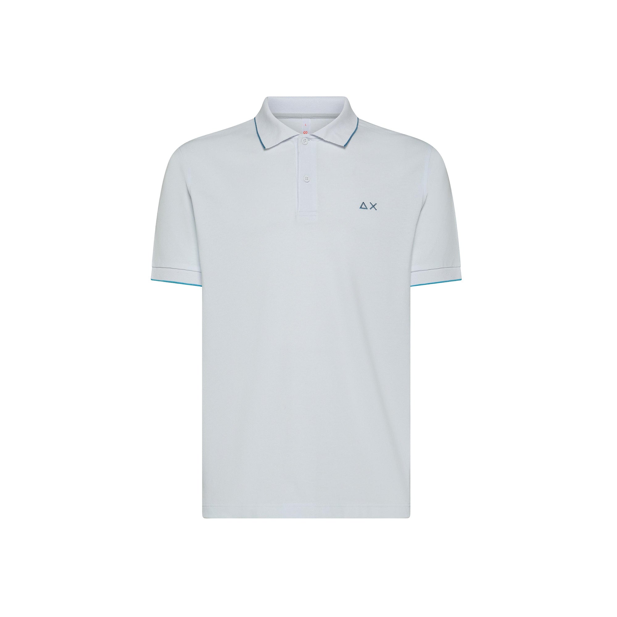Polo con riga a contrasto A35110 01 SUN68 