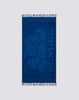 Paraty telo mare jacquard con logo navy