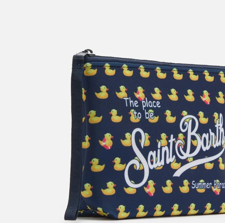 Pochette Aline in scuba con stampa paperelle ALIN001 03152L MC2 SAINT BARTH 