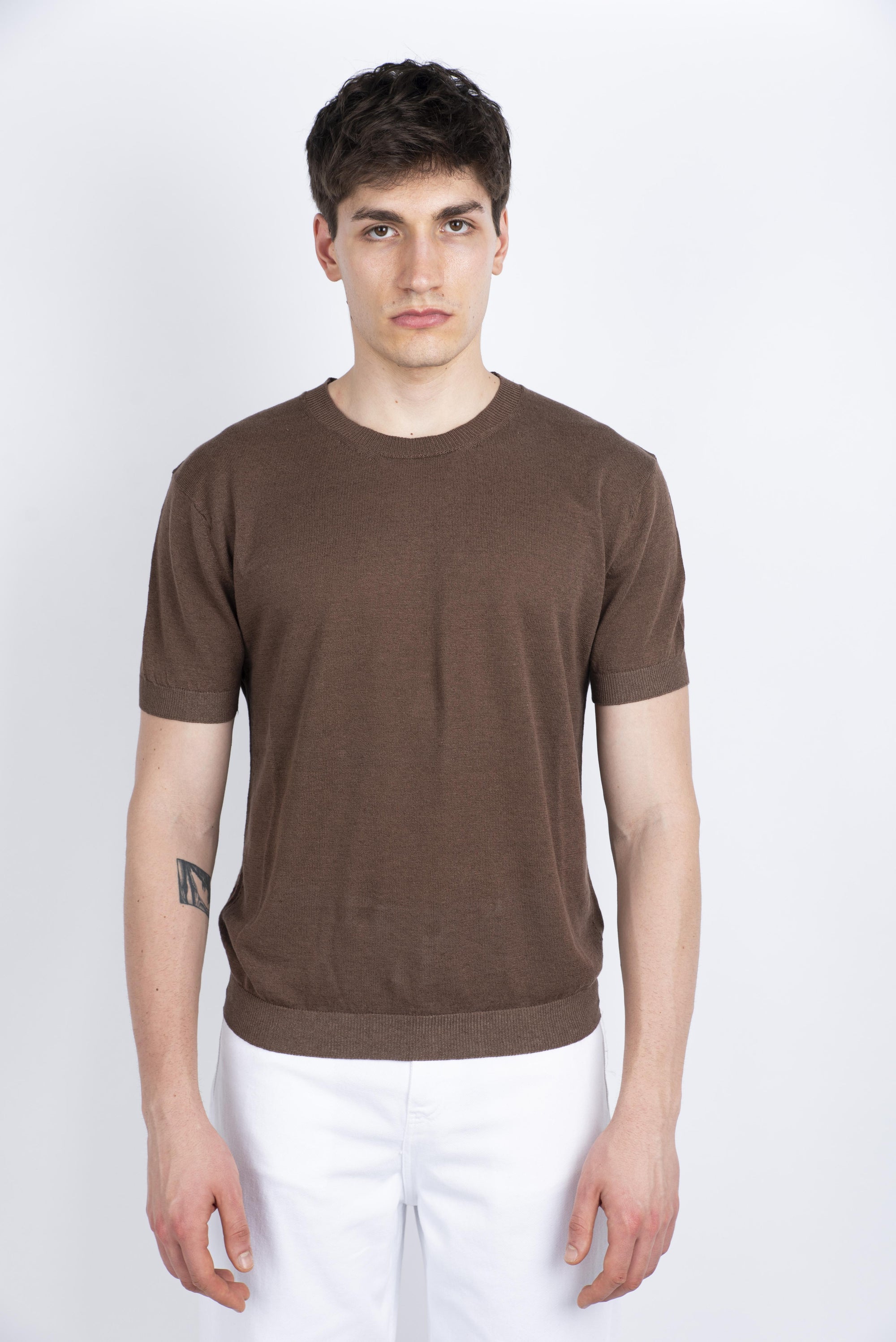 Maglia basic cacao Amaranto Uomo B9D0009 DU64M AMARANTO 
