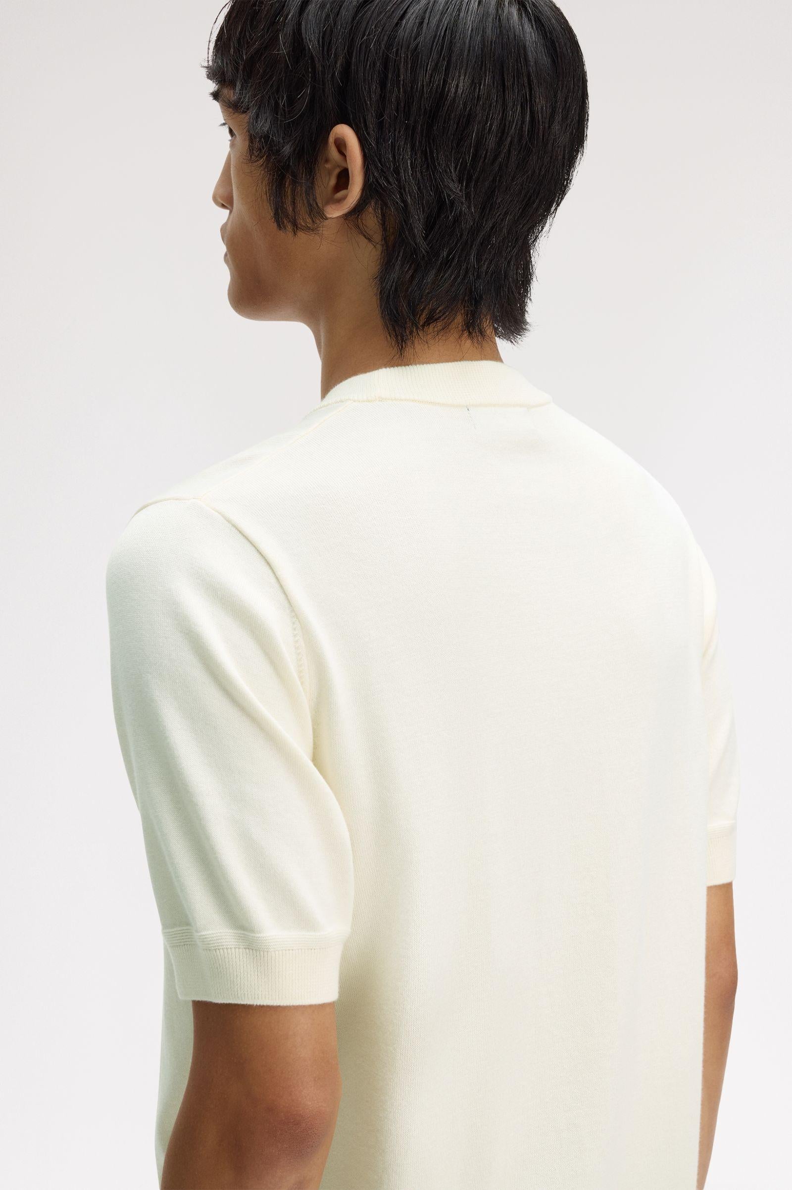T-shirt in maglia di cotone K232258 560 FRED PERRY 