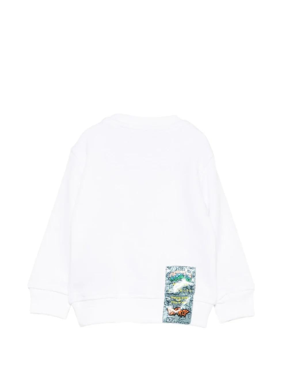 Felpa con logo sul davanti RIP26102FE WHITE RICHMOND 