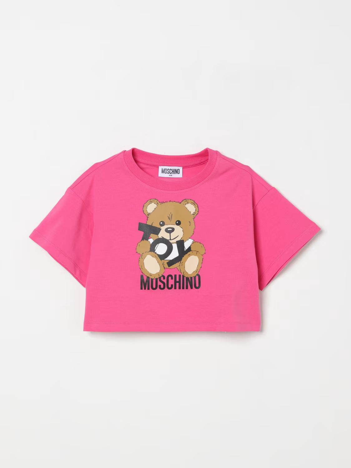 T-shirt con stampa Teddy Bear HDM06OLBA00 50209 MOSCHINO KID 