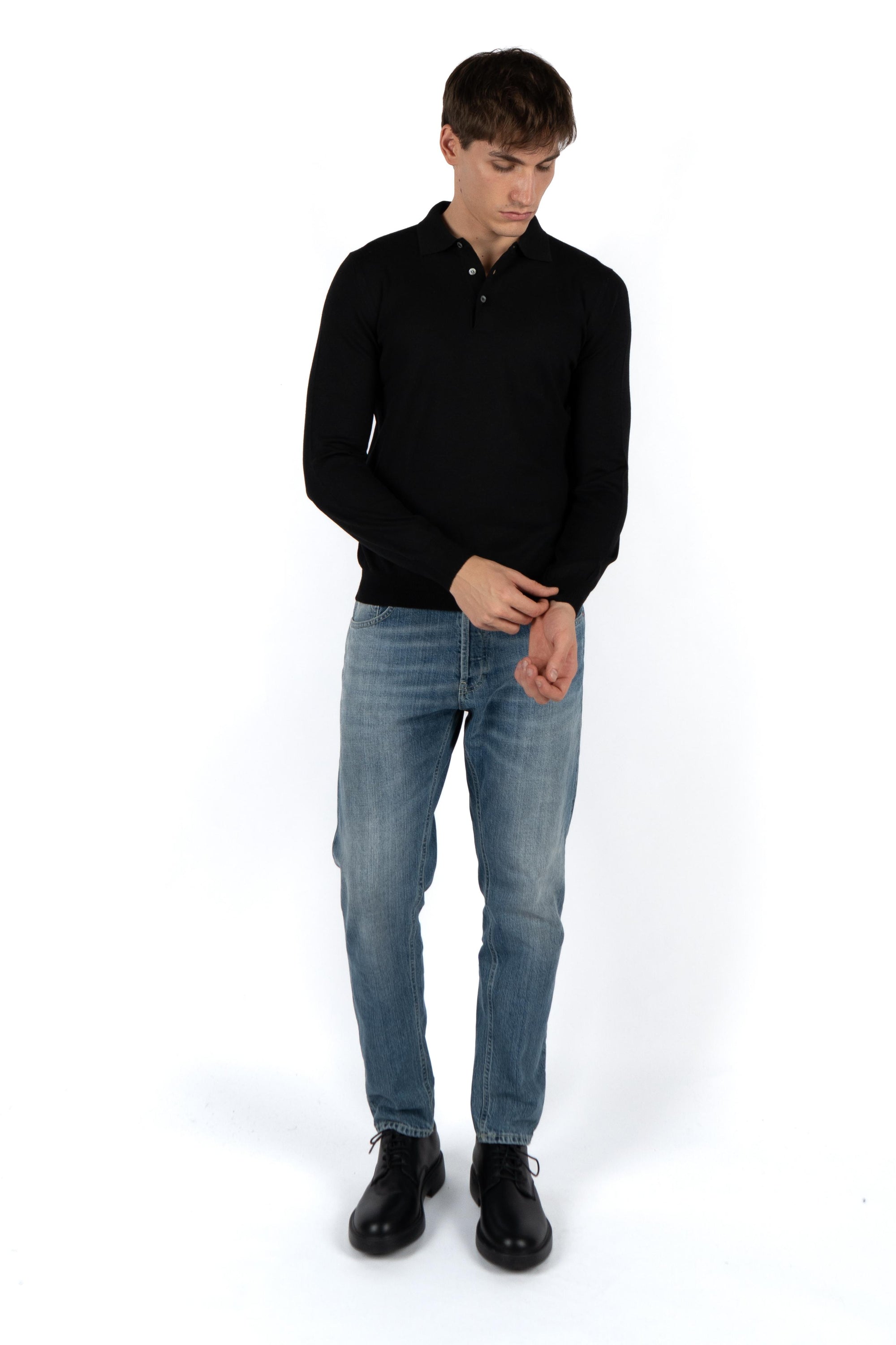 Polo in lana merino 55112/14290 099 GRAN SASSO 