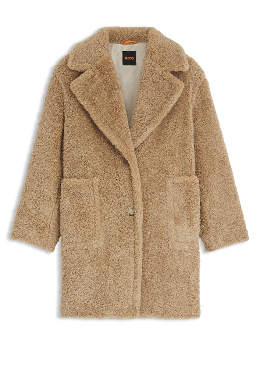 Cappotto in peluche con colletto regolabile 50548583 222 BOSS 