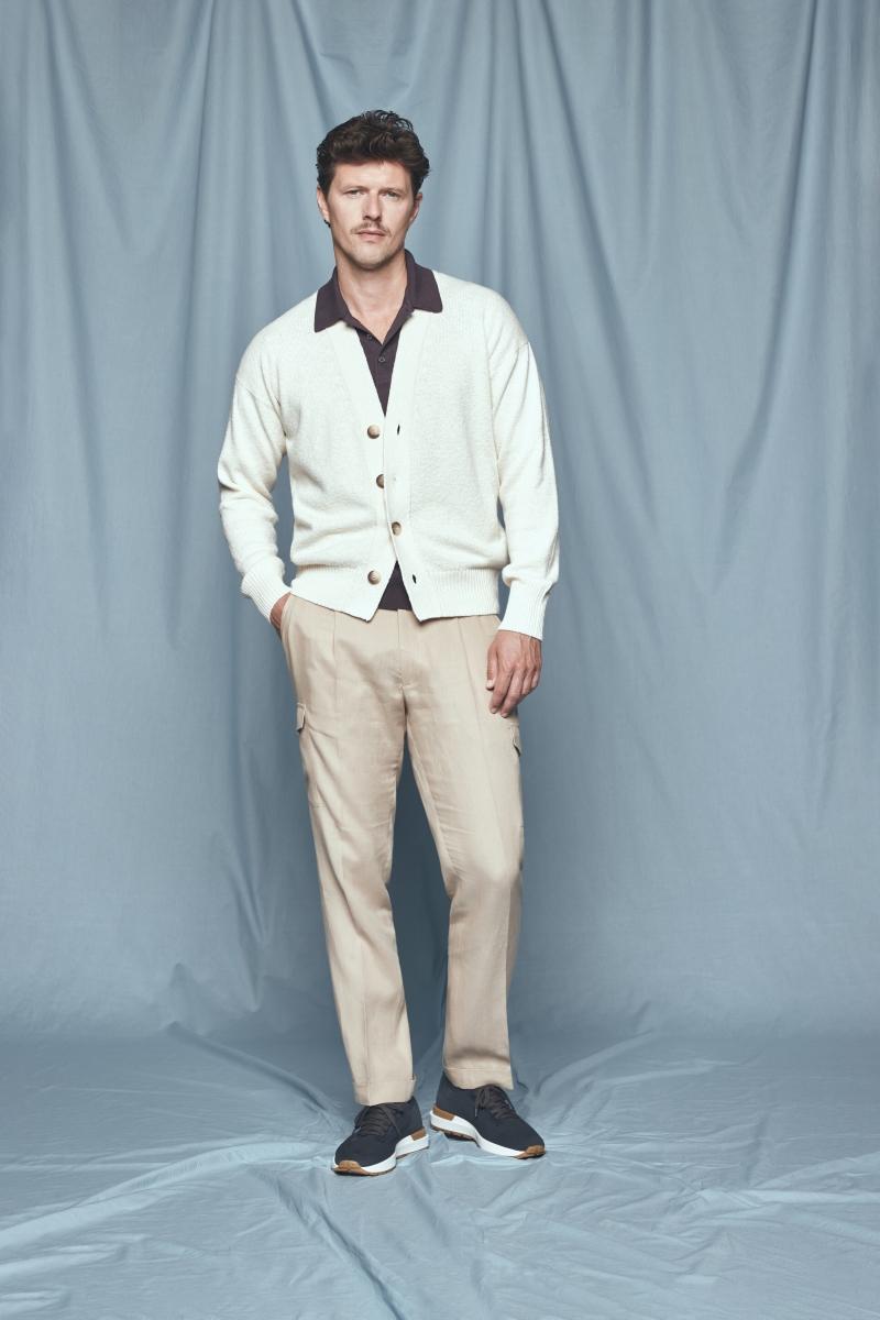 Cardigan Malfilè panna 23188/17401 005 GRAN SASSO 