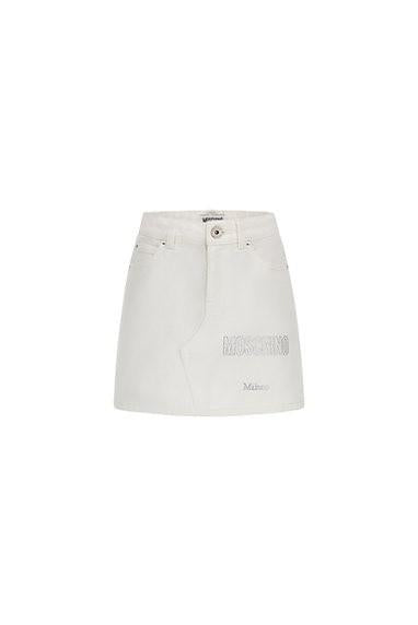 Minigonna in denim HBJ03MLSC00 10101A MOSCHINO KID 