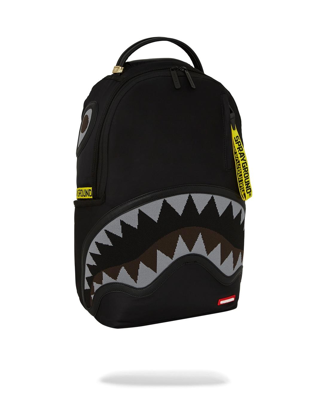 Zaino shark central yellow tape 910B7736 NSZ SPRAYGROUND 