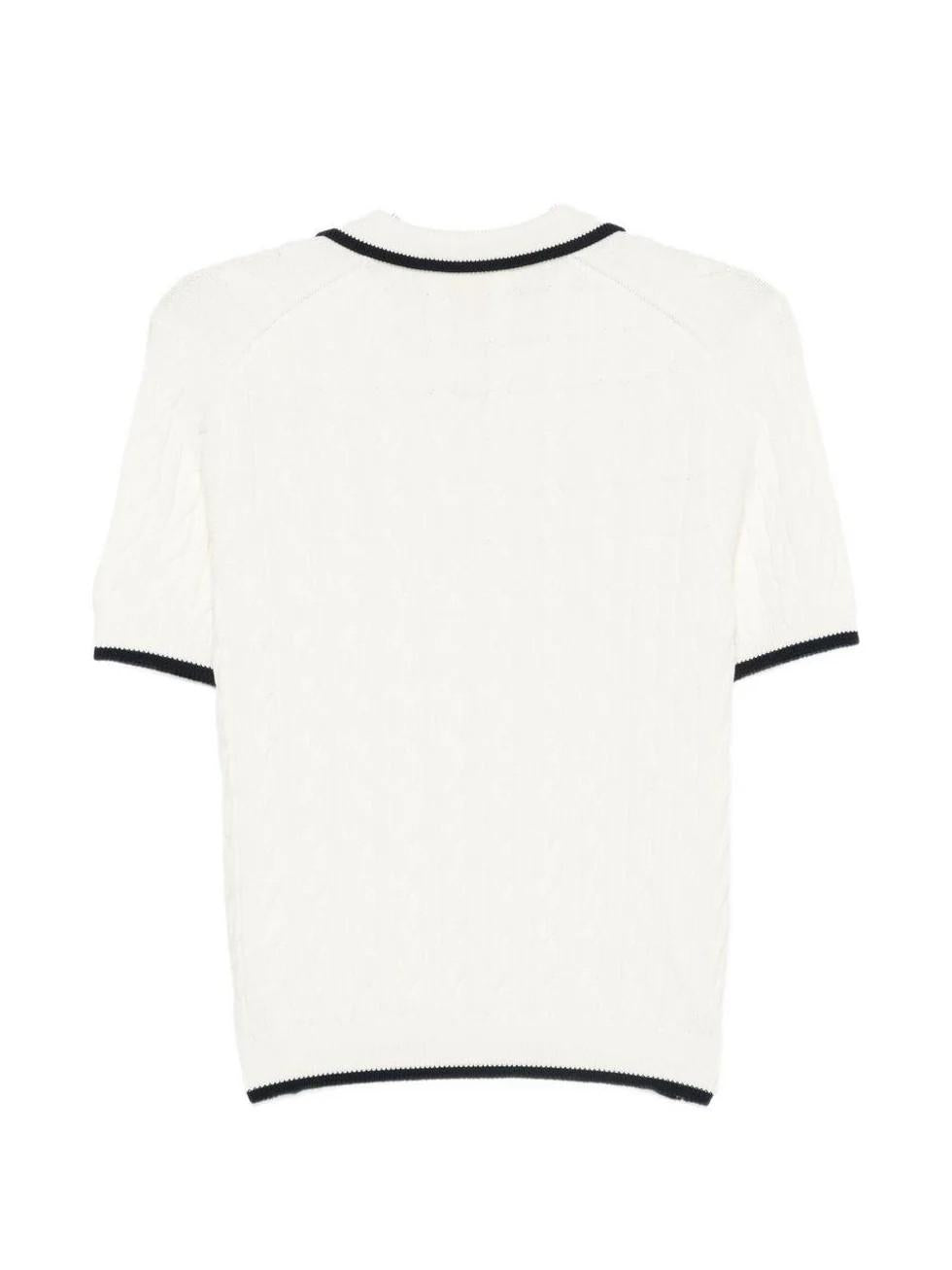 Polo con bordi a contrasto AYS0001 00100L MC2 SAINT BARTH 