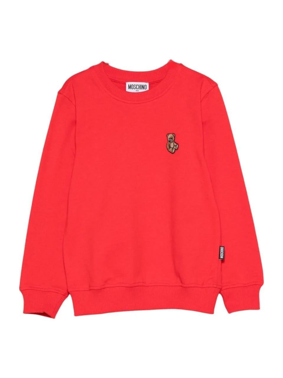 Felpa con logo Teddy Bear HRF08VLCA40 50109 MOSCHINO KID 