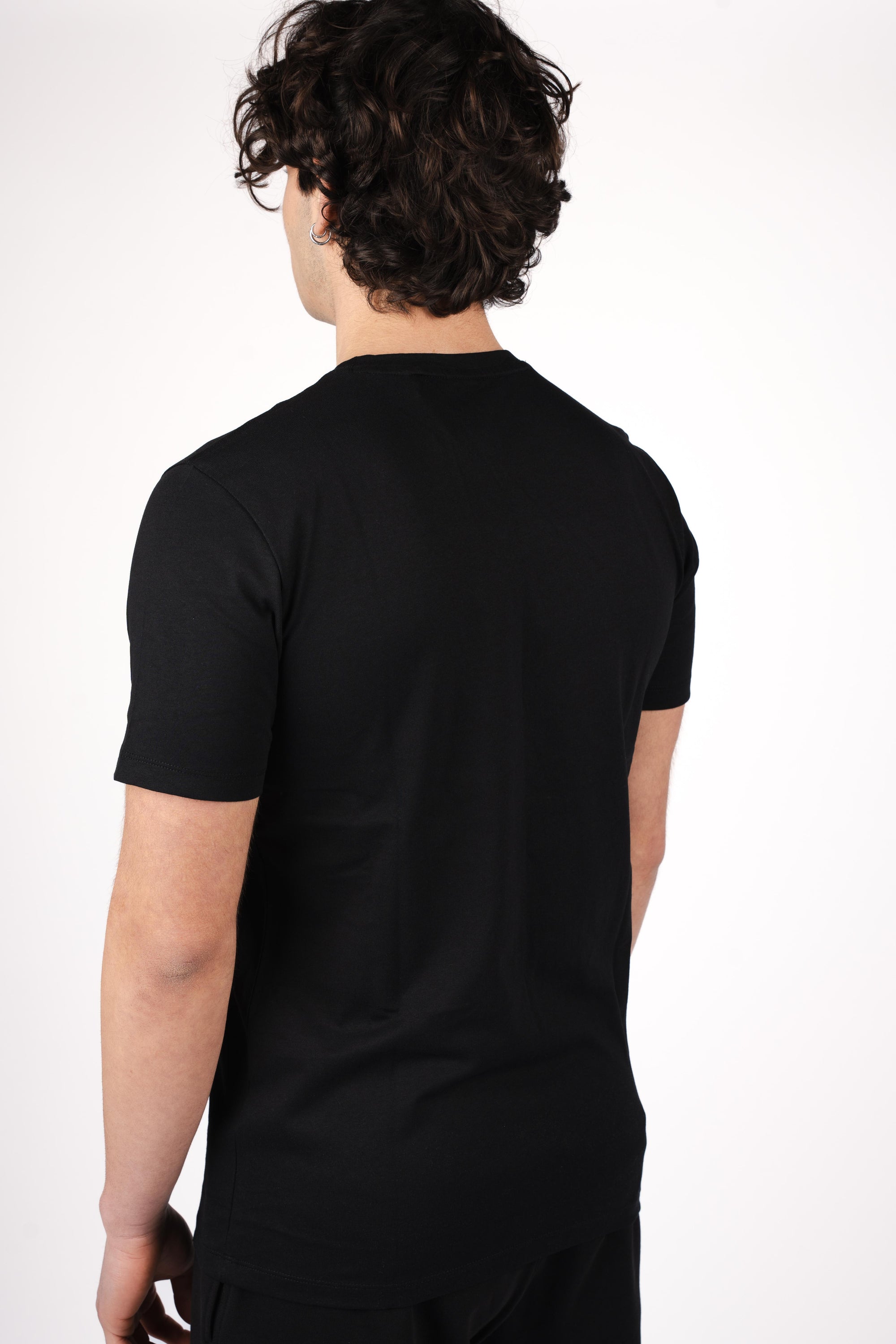 T-shirt con toppa con logo 50508584 001 BOSS 