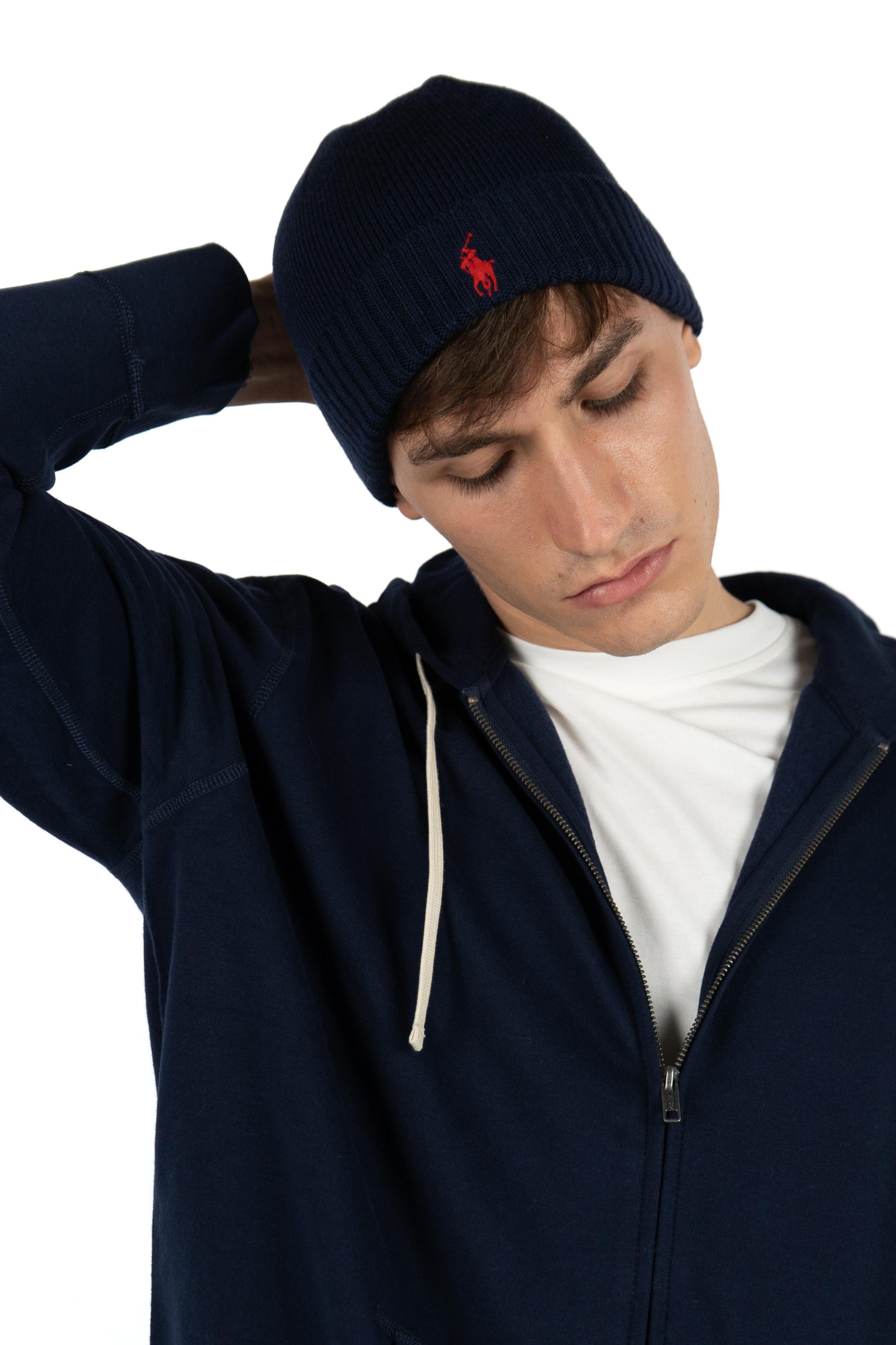 Berretto in lana con pony 710886137 002 POLO RALPH LAUREN 