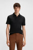 Polo slim fit in cotone con logo gommato