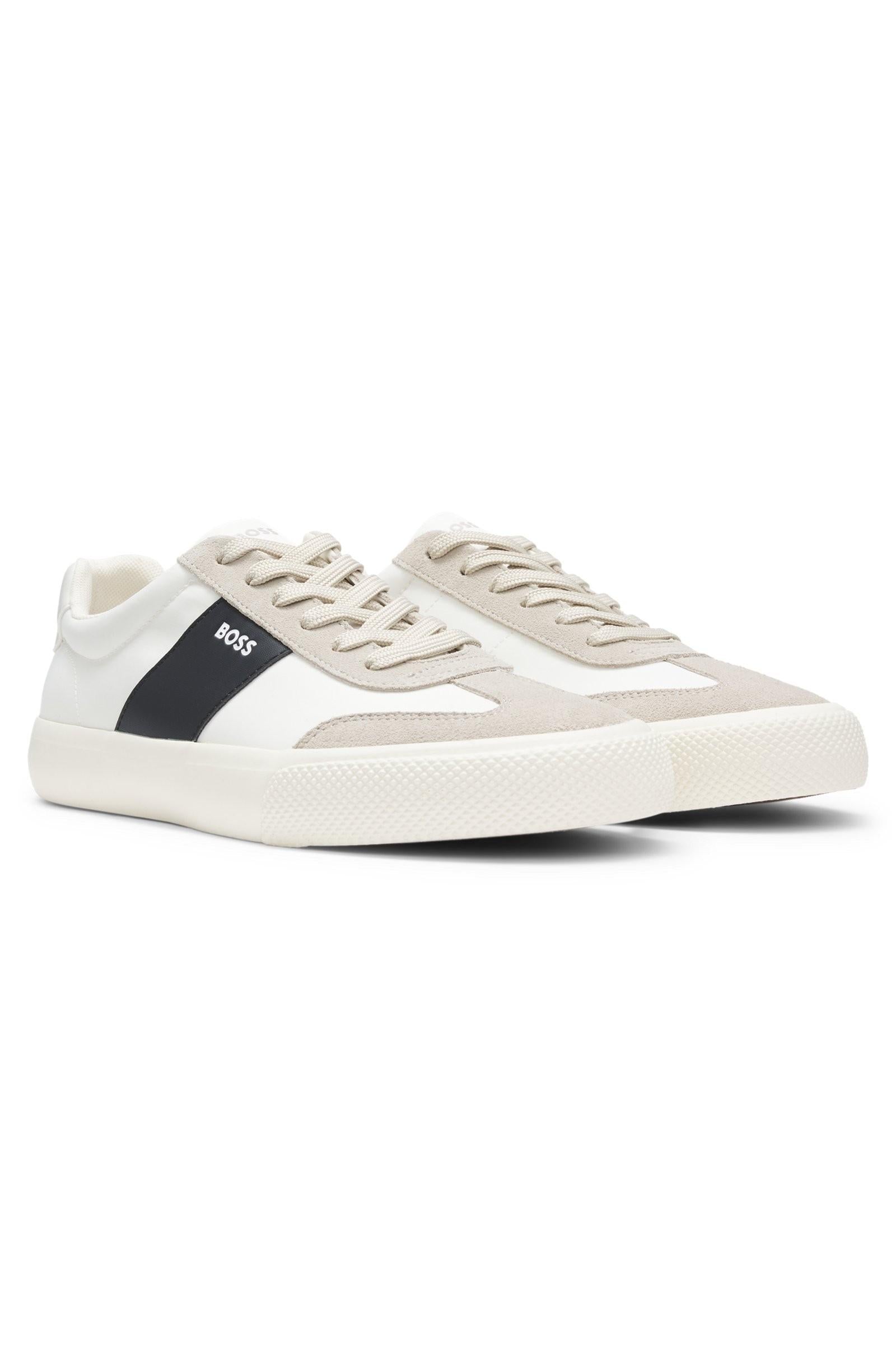 Sneakers con inserti in pelle scamosciata 50563847 271 BOSS SHOES 