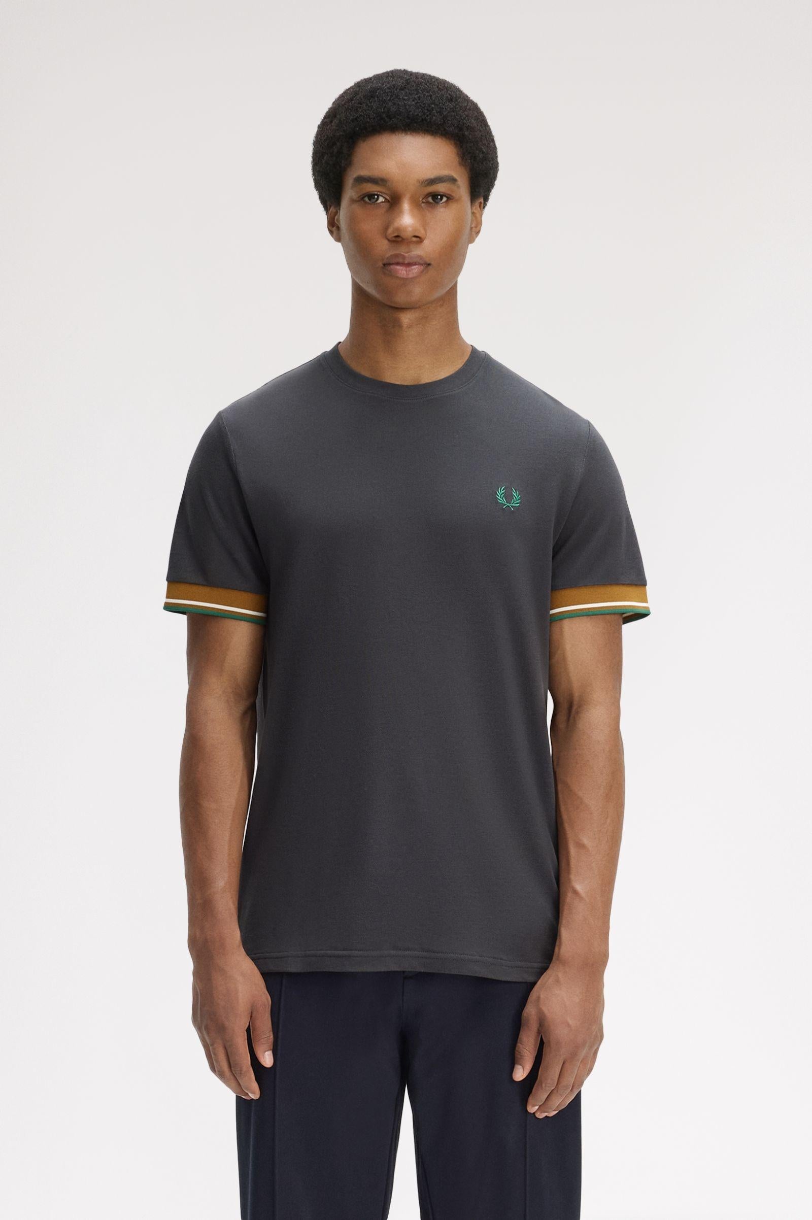T-Shirt Con Doppia Riga Sul Bordo Manica M239658 297 FRED PERRY 