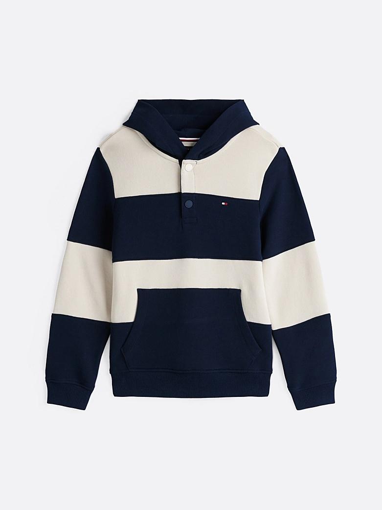 Felpa con cappuccio e bottoni automatici KB0KB09313J 0A6 TOMMY HILFIGER 