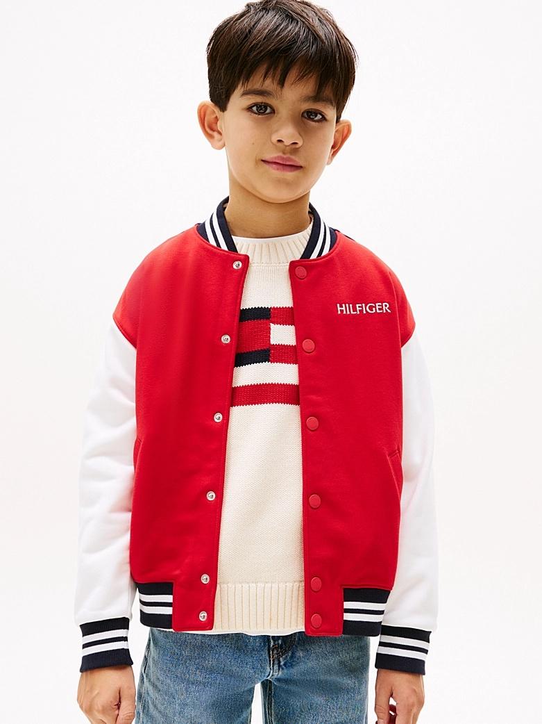 Bomber oversize con motivo color block KB0KB09572T XLG TOMMY HILFIGER 