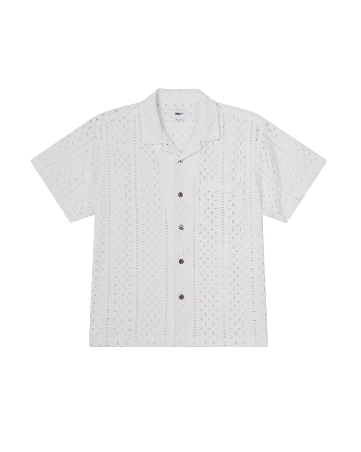Camicia a maniche corte 181210428 WHT OBEY 
