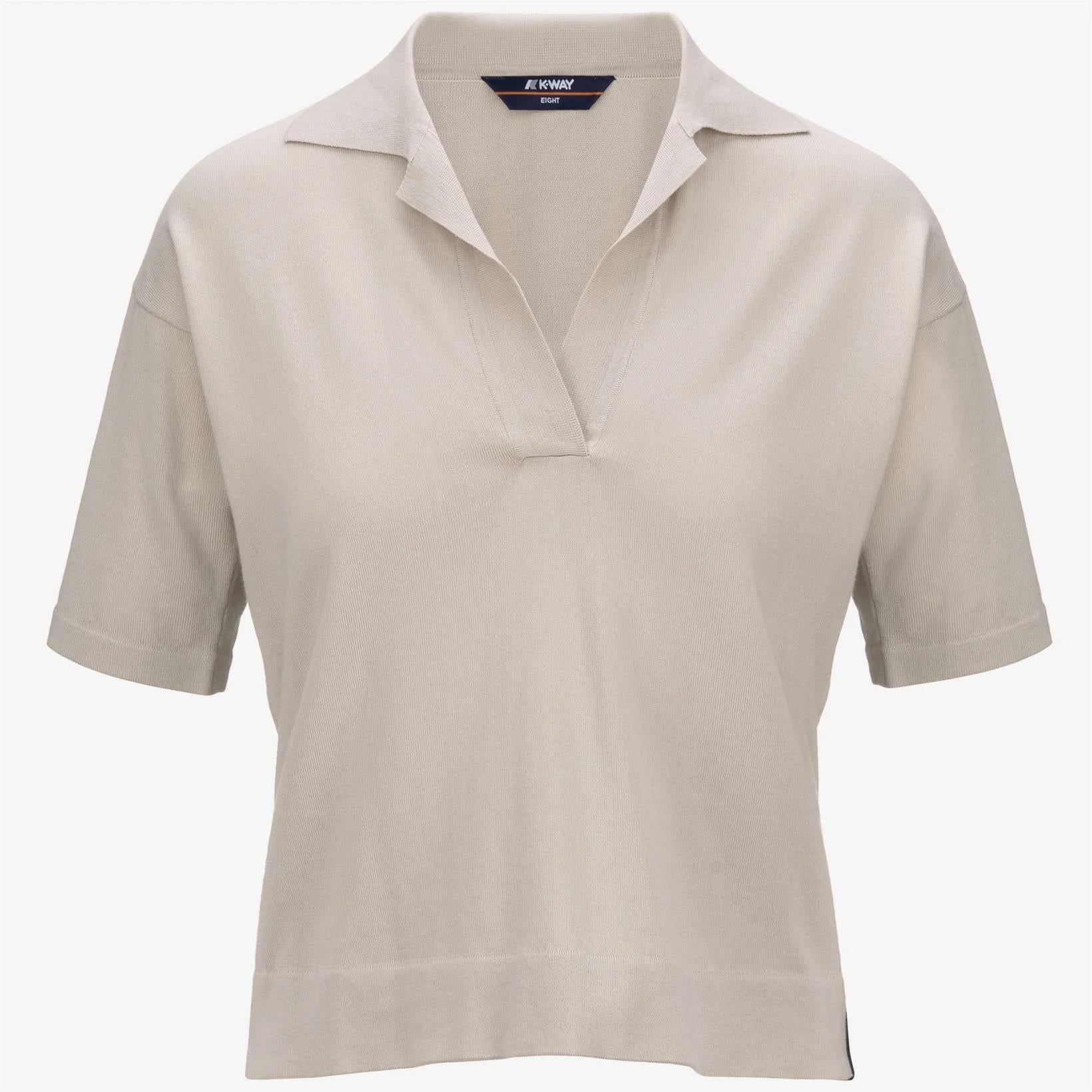 Polo donna Marlhes in maglia beige K4123RW 634 K-WAY 