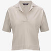 Polo donna Marlhes in maglia beige
