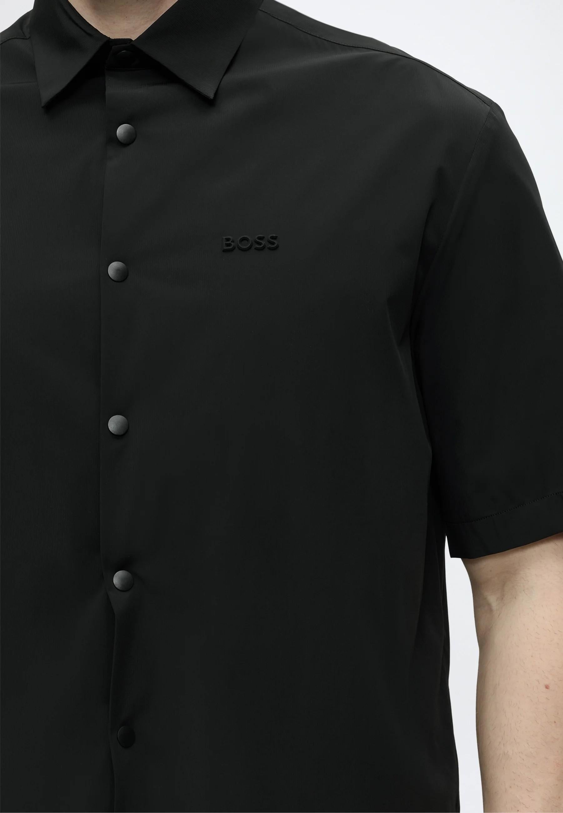 Camicia ST-MEMBER nera 50559576 001 BOSS 