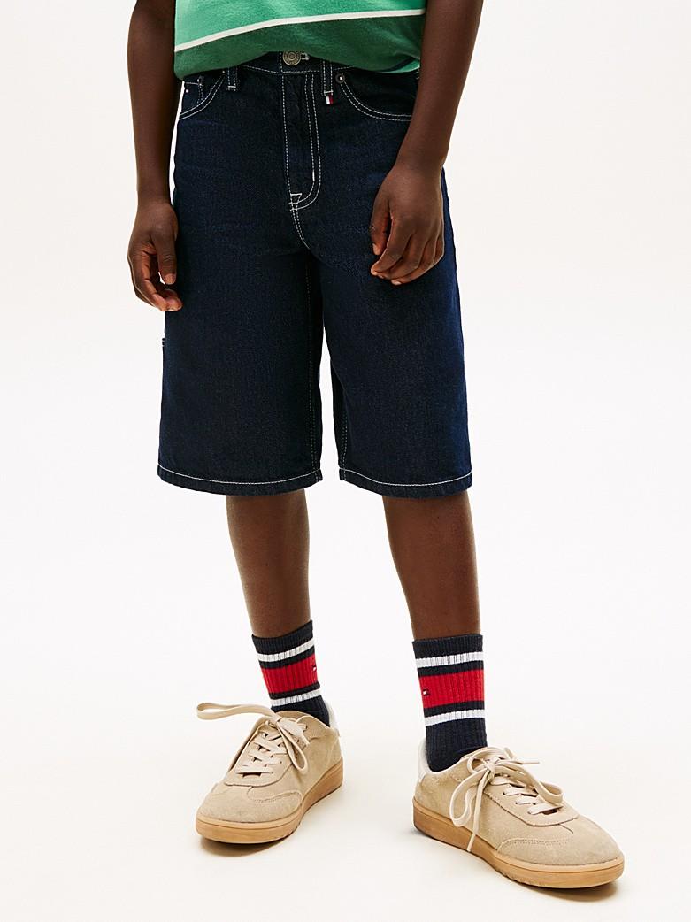 Shorts larghi in denim con cuciture KB0KB10236J 1CE TOMMY HILFIGER 