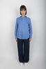 Camicia in lino Classic Fit blu medio