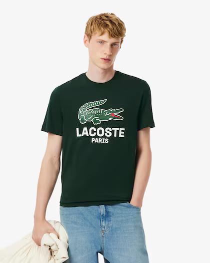 T-shirt in cotone stampato TH5634 YZP LACOSTE 