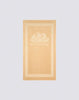 Jacquard terry towel with logo and border