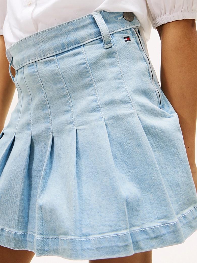 Gonna in denim plissettata KG0KG08743J 1AA TOMMY HILFIGER 