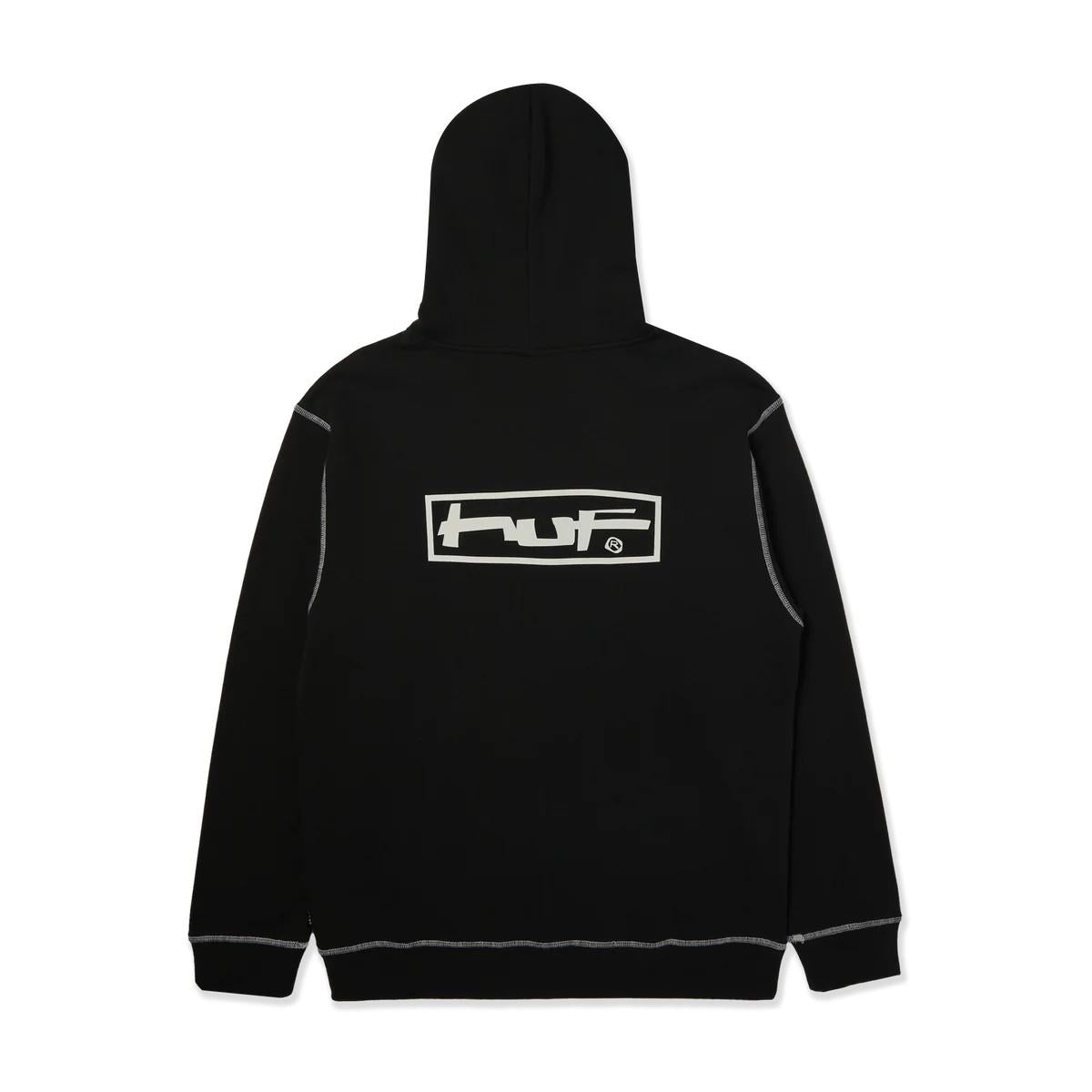 Stretch Full-Zip Hoodie PF00756 BLACK HUF 