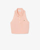 Sleeveless piqué polo shirt