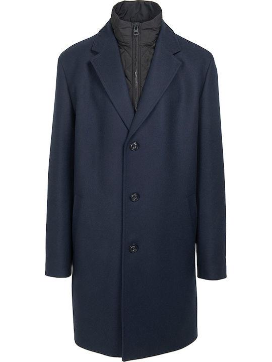 Cappotto in misto lana con gilet interno trapuntato 50546546 405 HUGO 