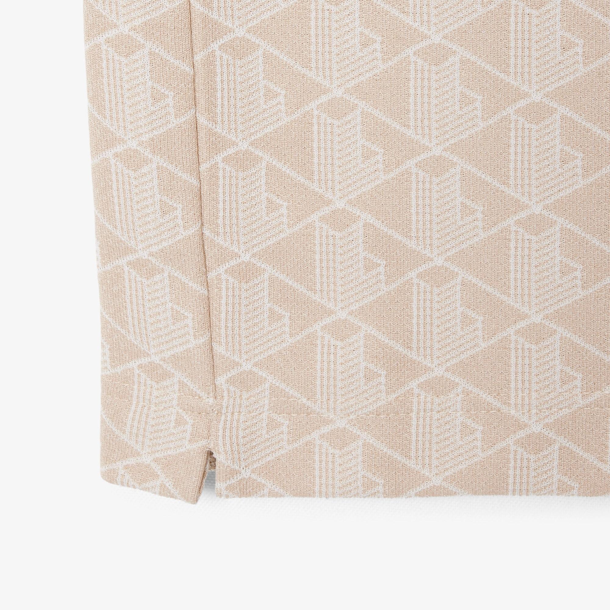 Polo dal taglio classico in jacquard con monogramma DH1417 8GI LACOSTE 