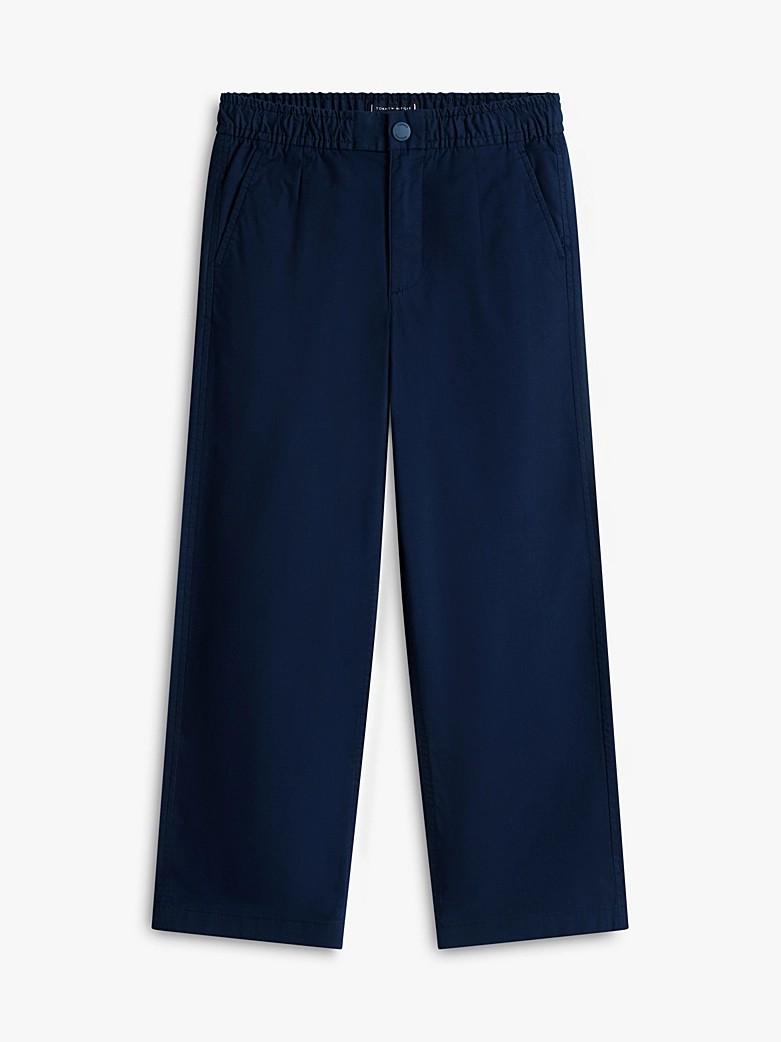 Pantaloni relaxed fit in twill con bandierina KB0KB10203J C1G TOMMY HILFIGER 