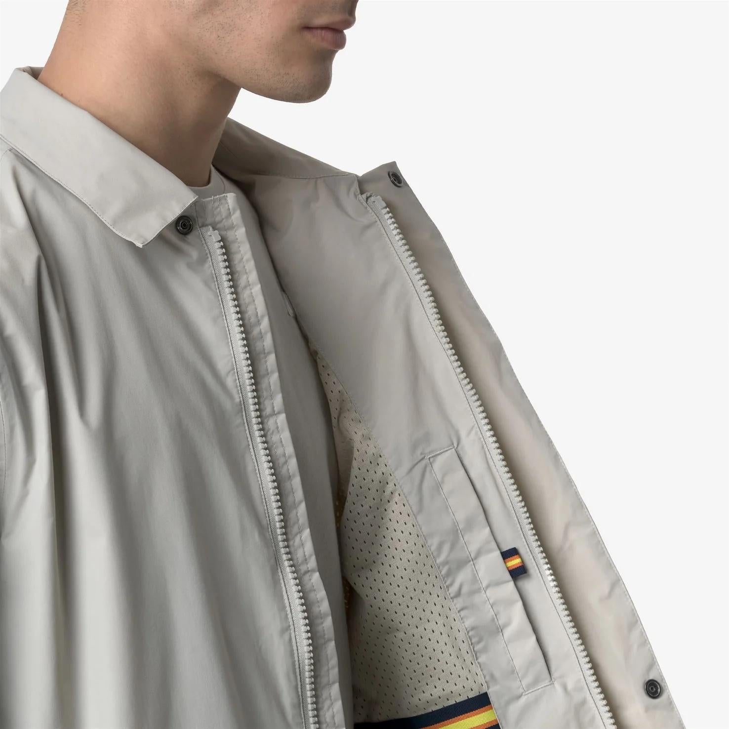 Giacca da città impermeabile da uomo a 3/4 grigio K41322W 634 K-WAY 