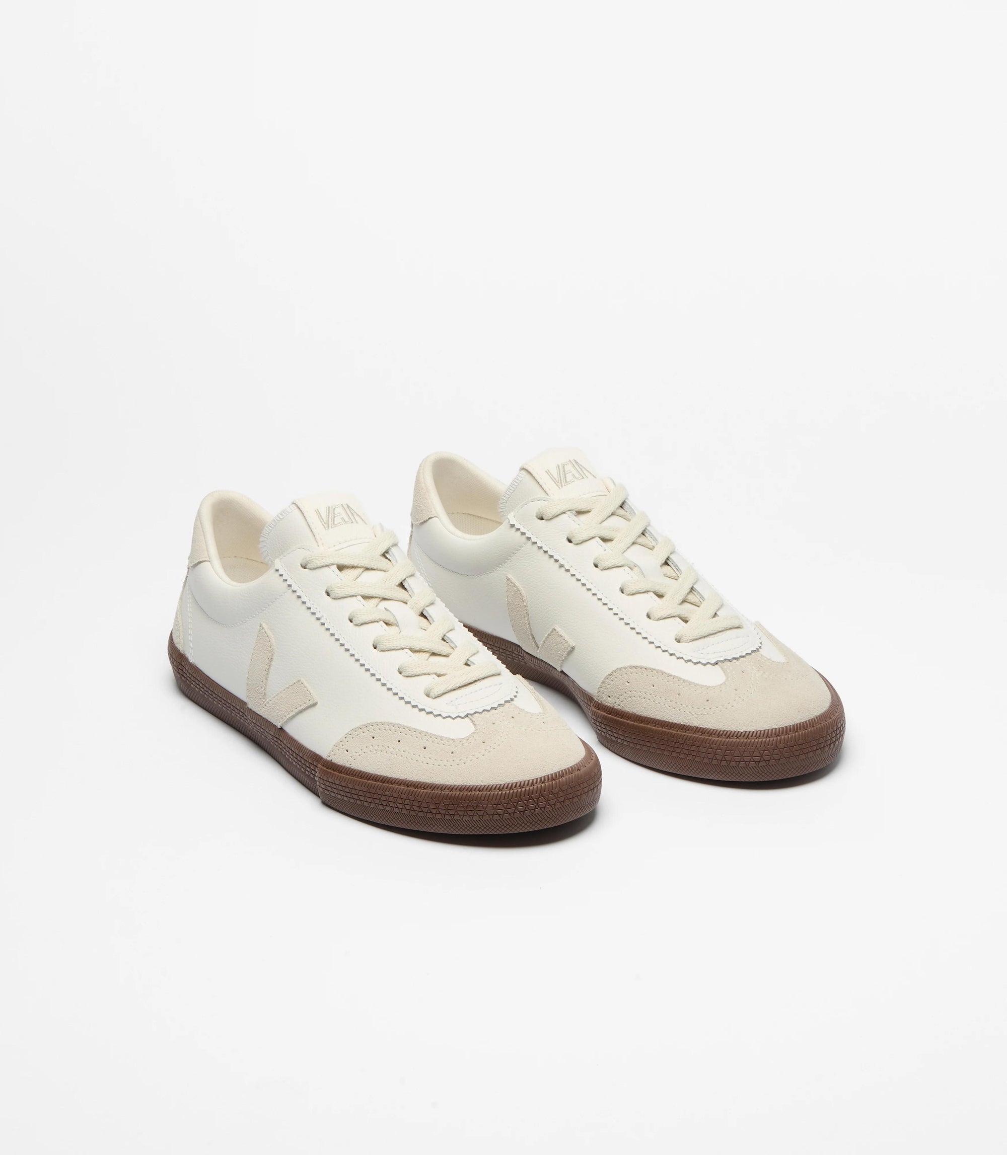 Volley Leather White Natural Bark VO2021 383 VEJA 