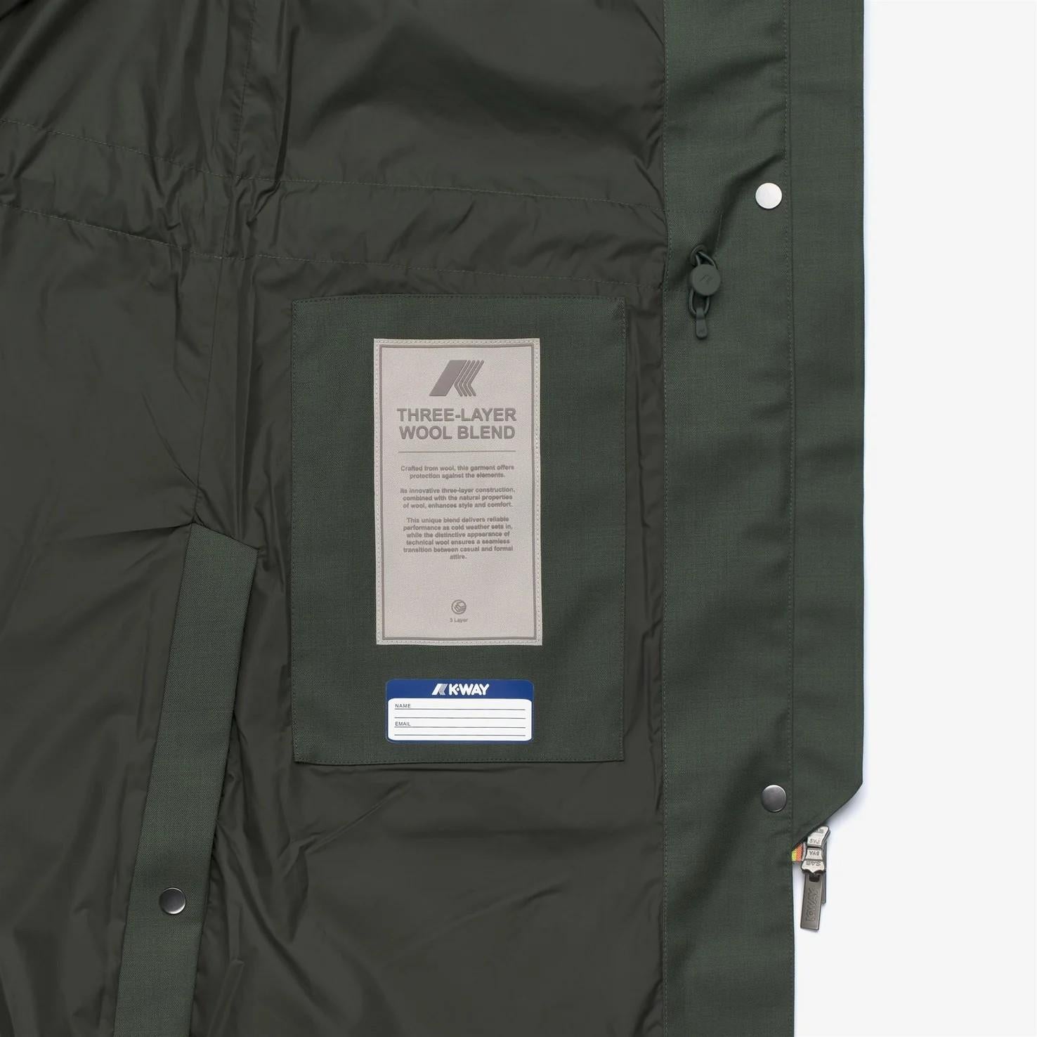 Giubbino ella wool nylon mix K71367W B2N K-WAY 