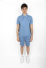 Short blu in spugna spa