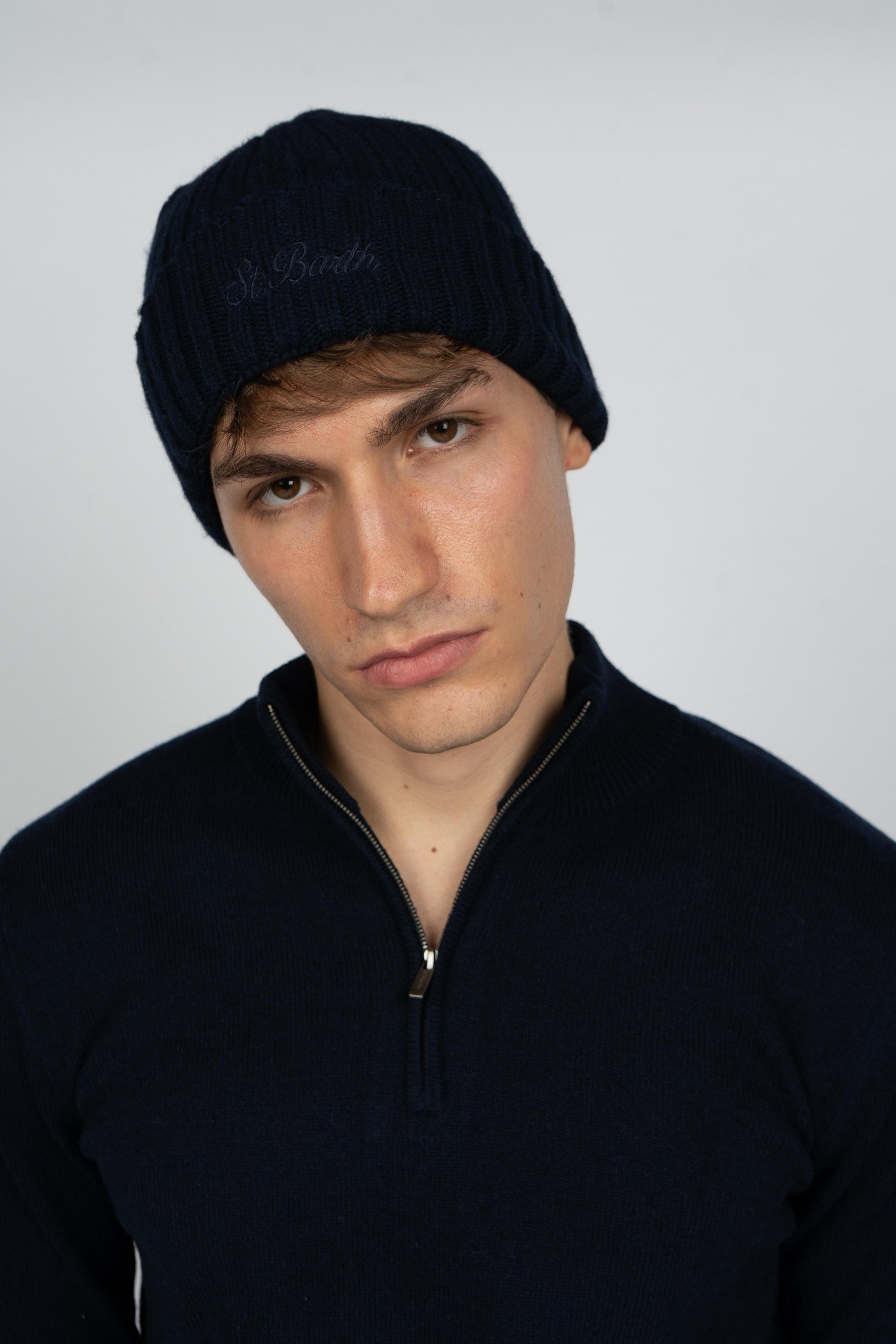 Berretto Wengen con Ricamo St. Barth WENG027 00063I MC2 SAINT BARTH 