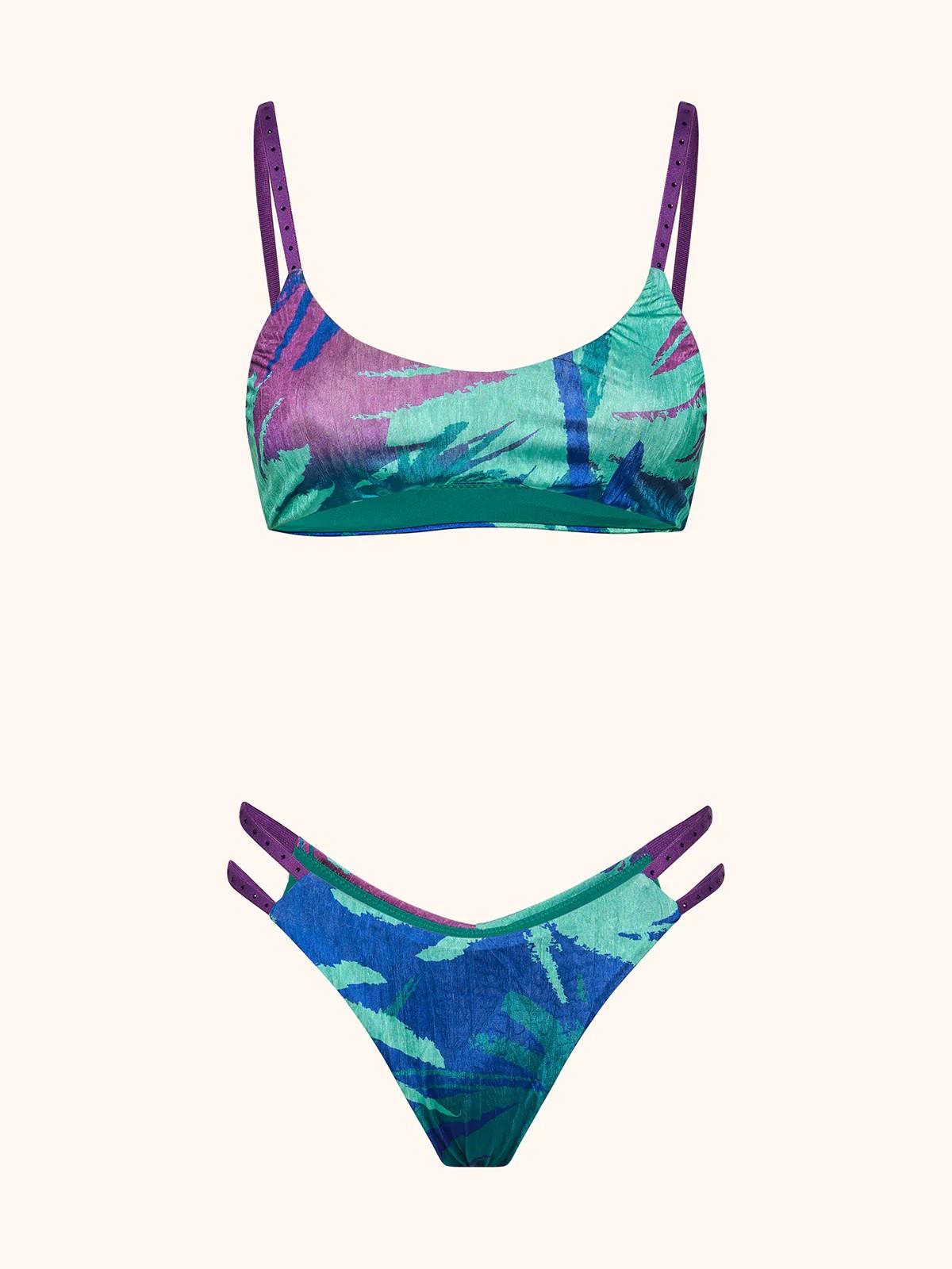 Bikini donna  top con slip fissp fantasia MF26SW0831X 45 ME FUI 