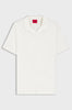 Fitted polo shirt with Johnny collar