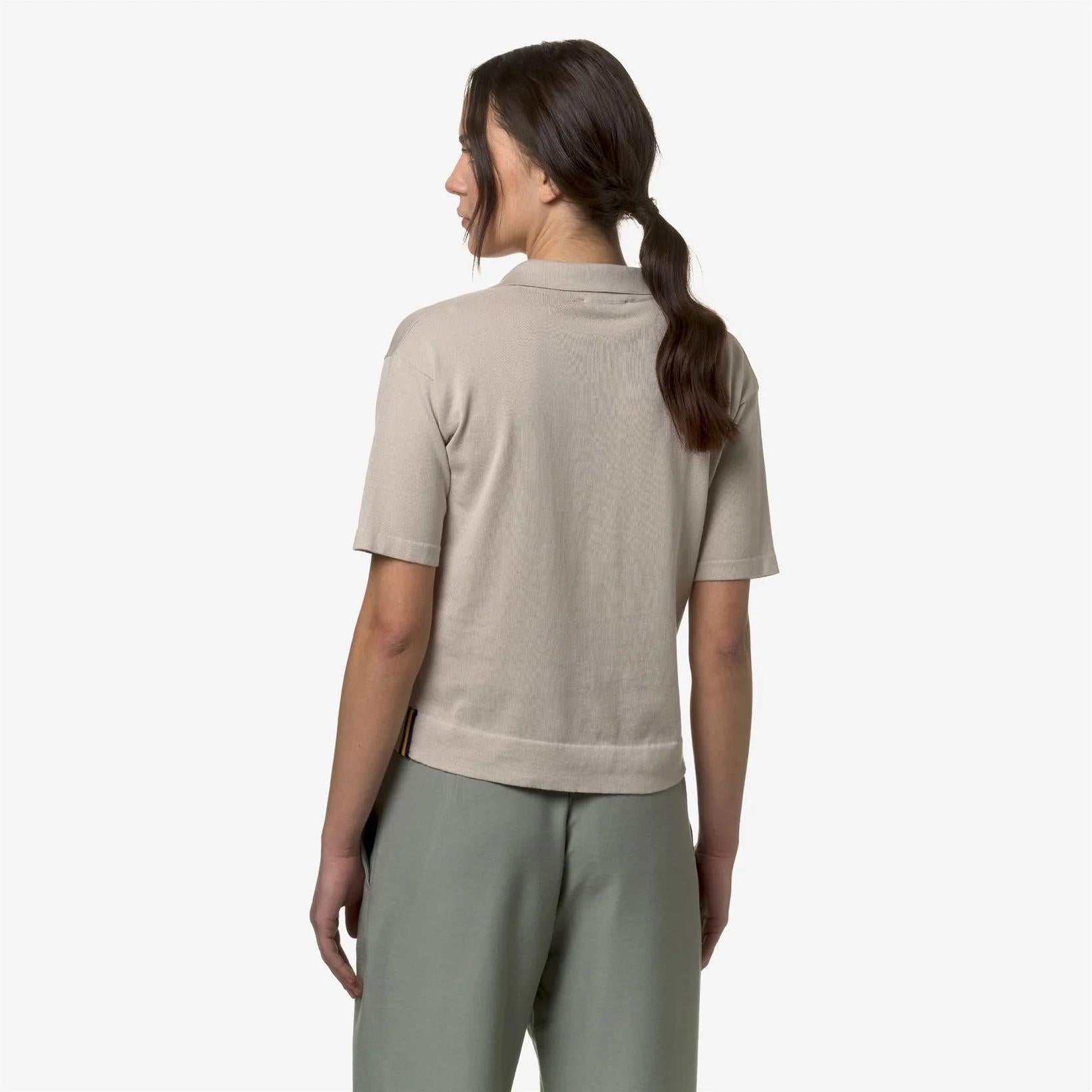 Polo donna Marlhes in maglia beige K4123RW 634 K-WAY 