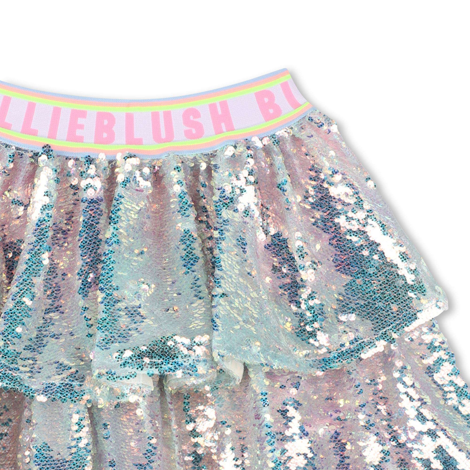 Gonna con paillettes iridescenti U20865 74A BILLIEBLUSH 
