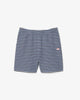 Regular fit striped cotton shorts