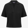 Polo donna Marlhes in maglia nero