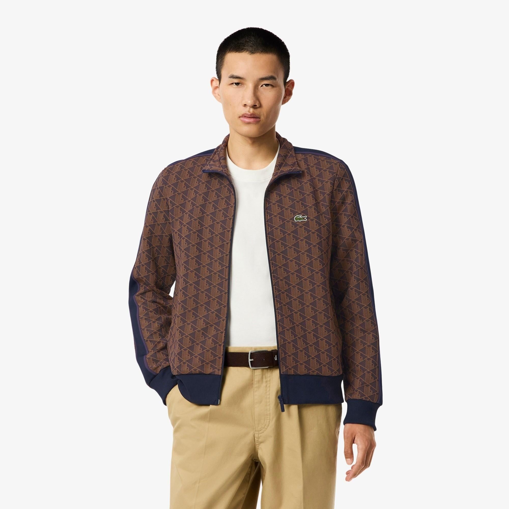 Giacca in jacquard monogrammata SH1368 9I4 LACOSTE 